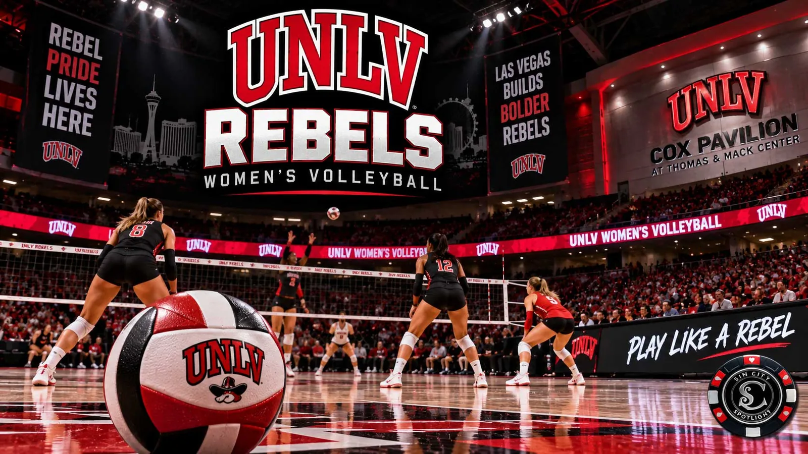 New Mexico Lobos at UNLV Rebels Womens Volleyball