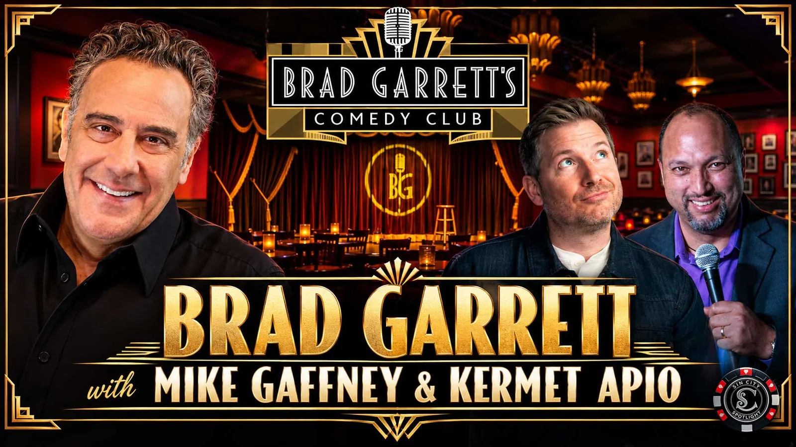 BGCC: Brad Garrett with Mike Gaffney & Kermet Apio