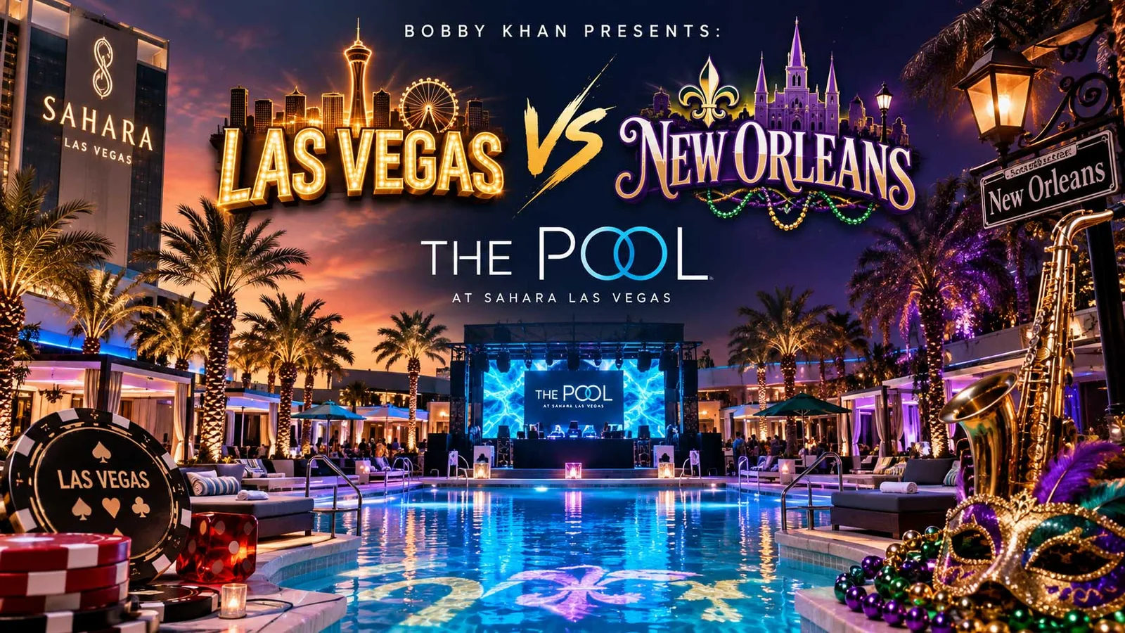 Bobby Khan Presents: Las Vegas vs New Orleans at The Pool