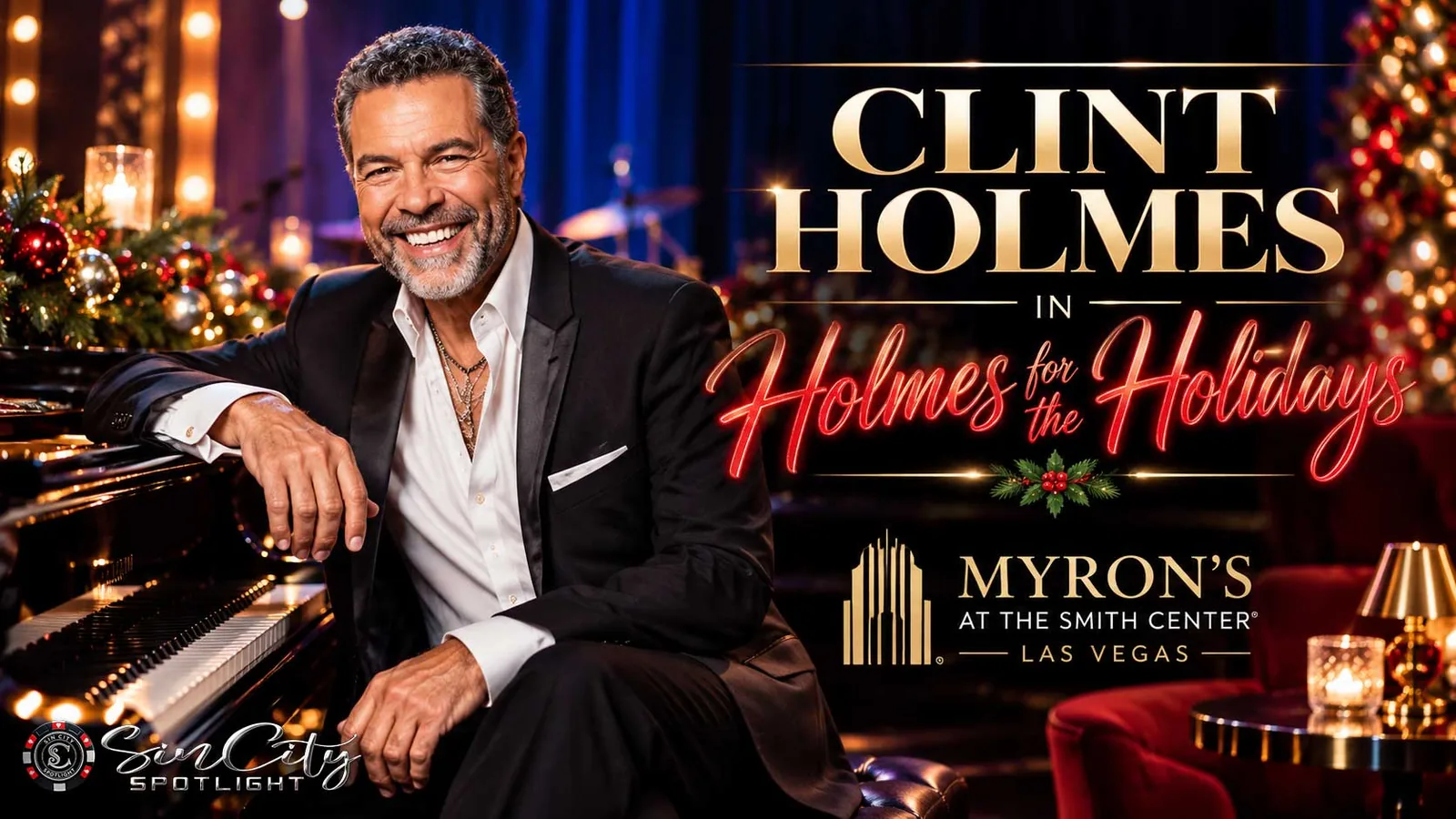 Clint Holmes in “Holmes for the Holidays”