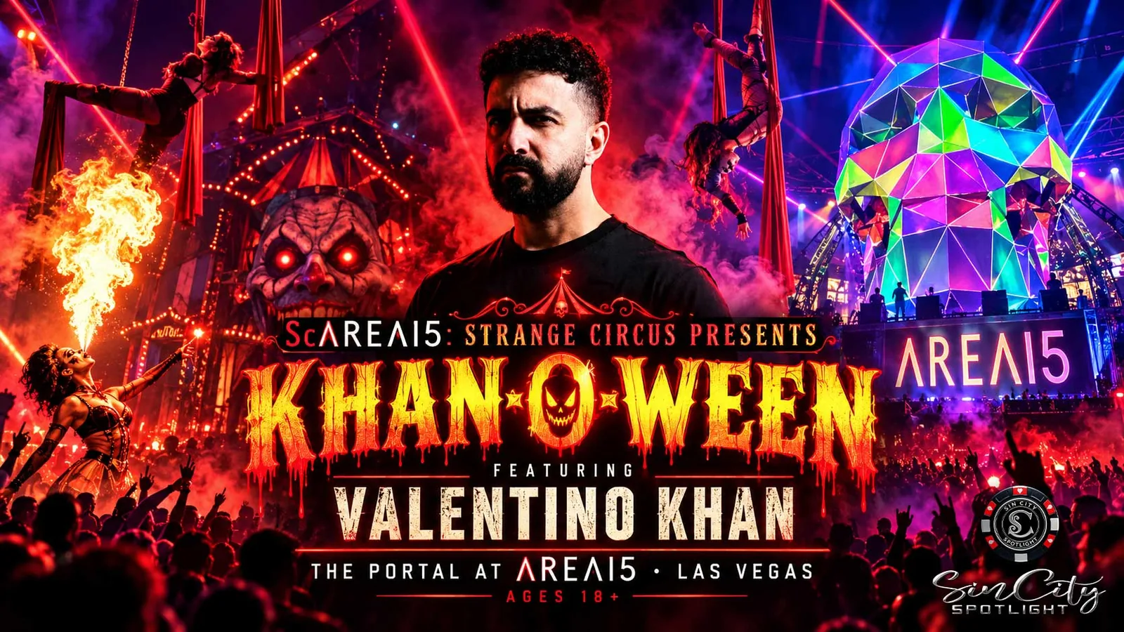 ScAREA15: Strange Circus Presents: Khan-O-Ween - Ages 18+