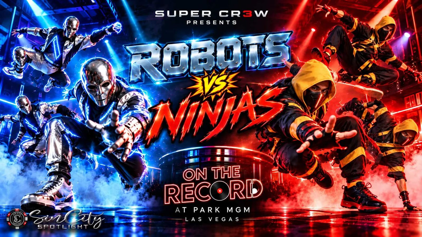 SUPER CR3W Presents: ROBOTS vs NINJAS