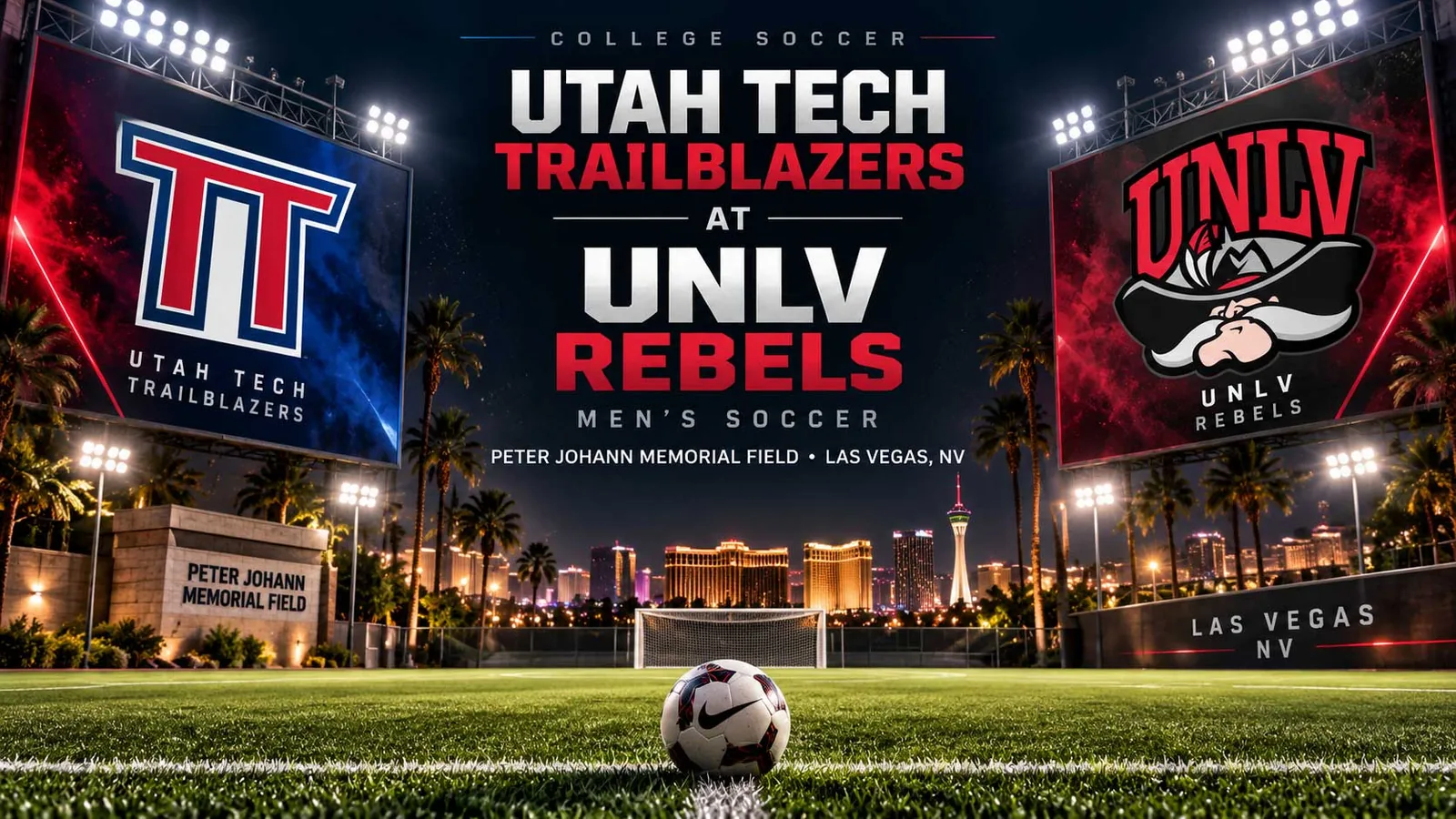 Utah Tech Trailblazers at UNLV Rebels Mens Soccer