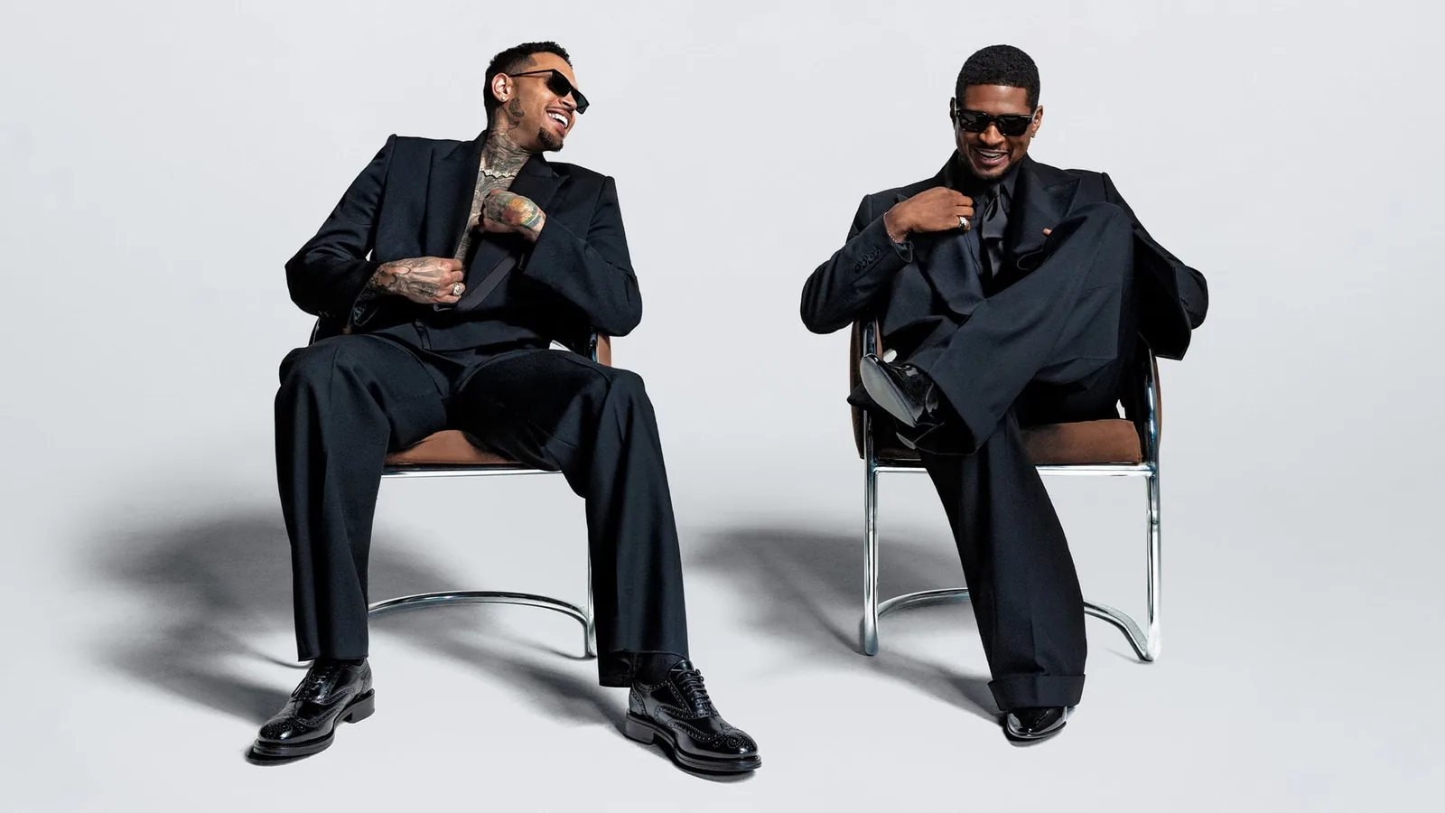 Usher and Chris Brown