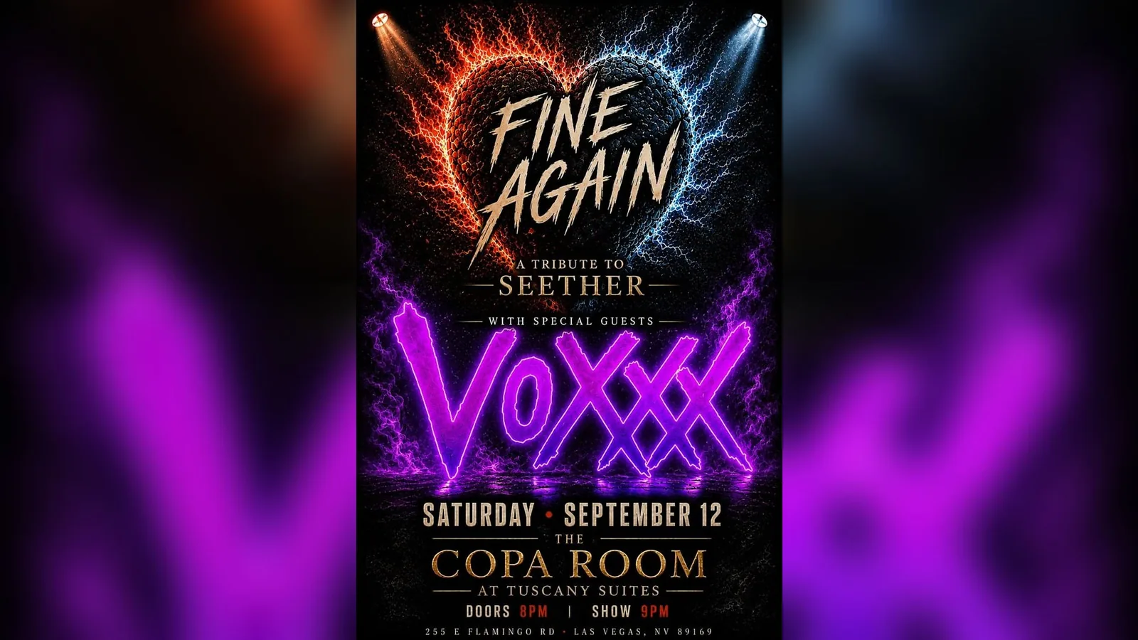 Fine Again (Seether Tribute) & Voxxx Live at the Copa Room
