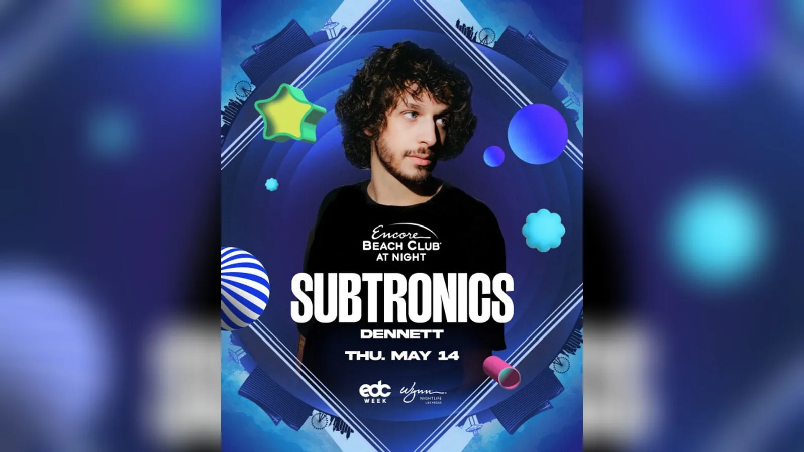 Subtronics Support by Dennett at Encore Beach Club at Night