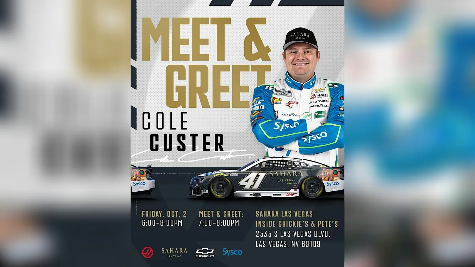 Meet & Greet with HAAS Factory Team's Cole Custer at SAHARA Las Vegas