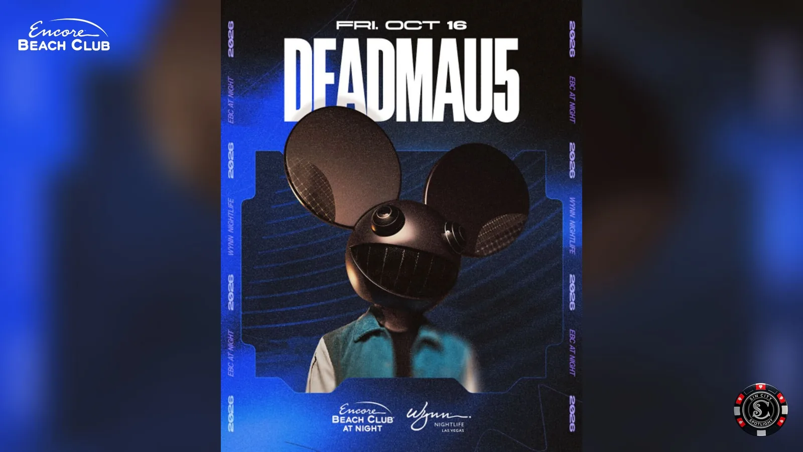 deadmau5 at Encore Beach Club at Night