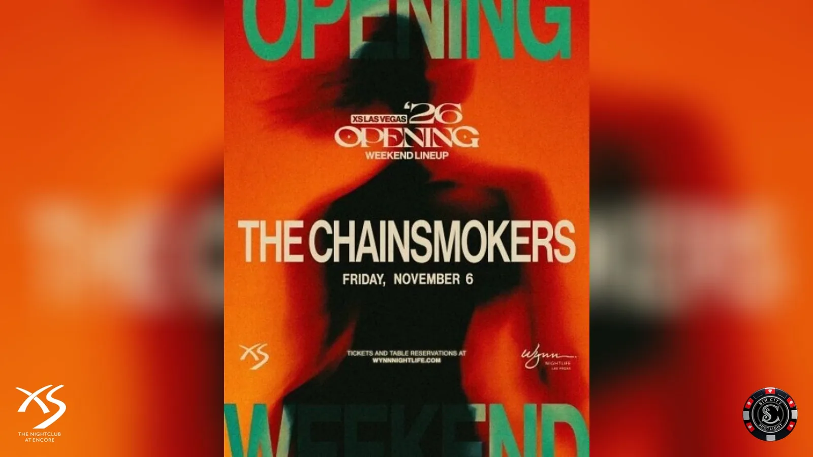 The Chainsmokers at XS Nightclub