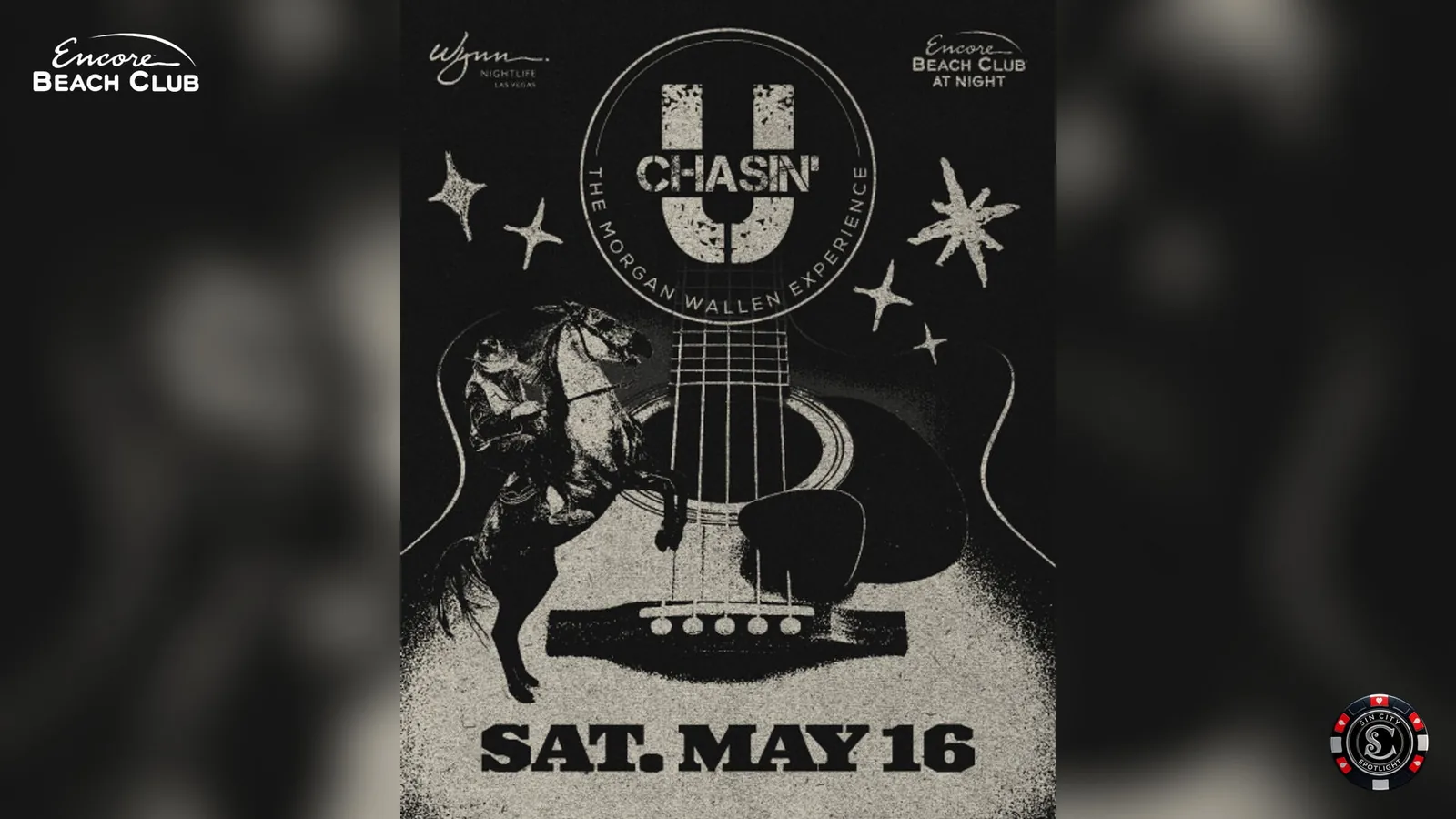 Chasin U - The Morgan Wallen Experience Cover Band at Encore Beach Club at Night