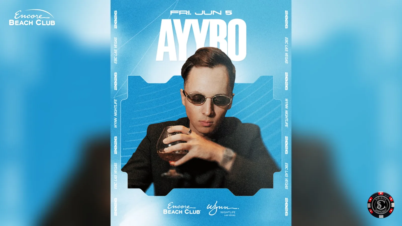 AYYBO at Encore Beach Club at Night