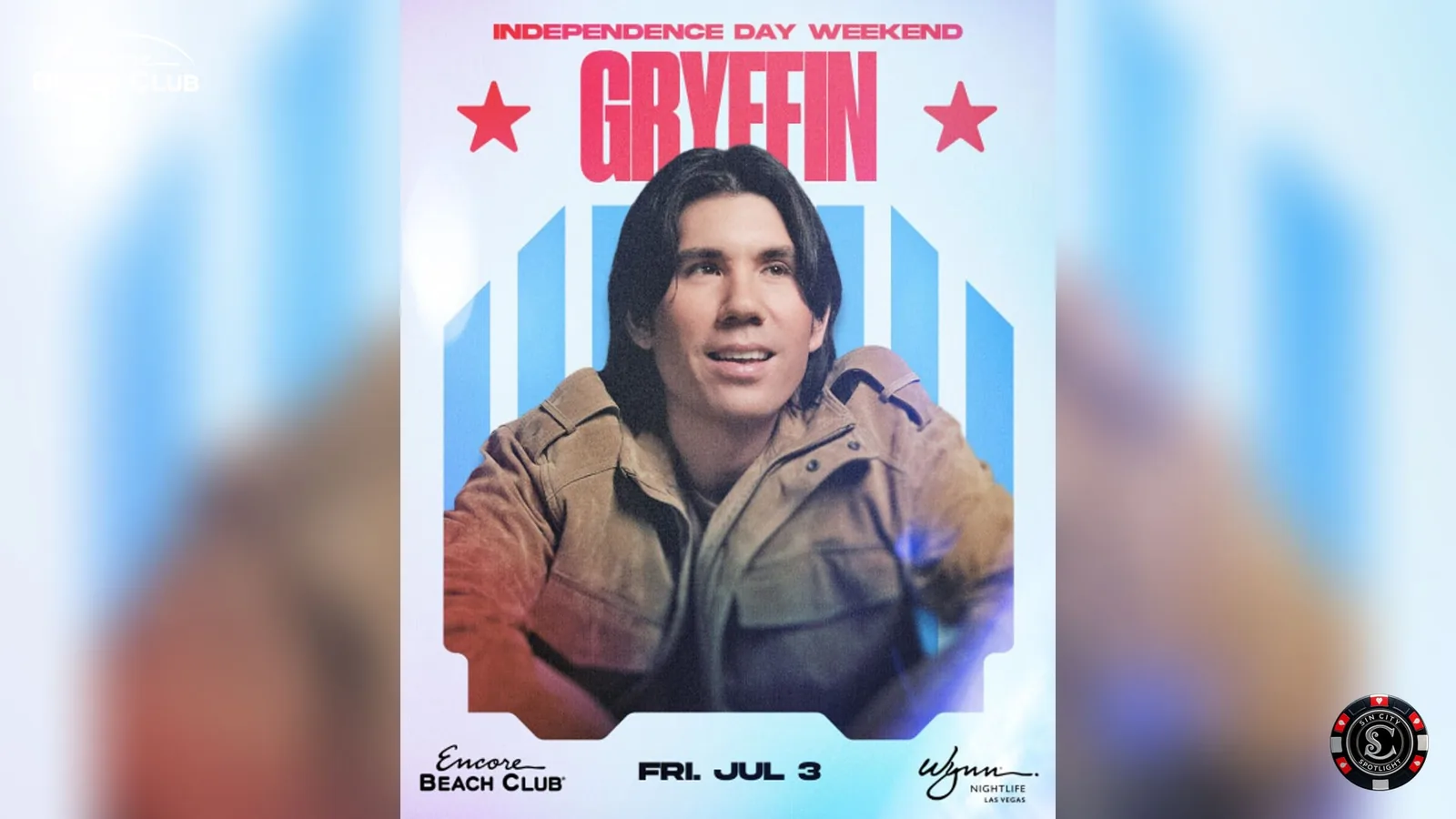 Gryffin at Encore Beach Club at Night
