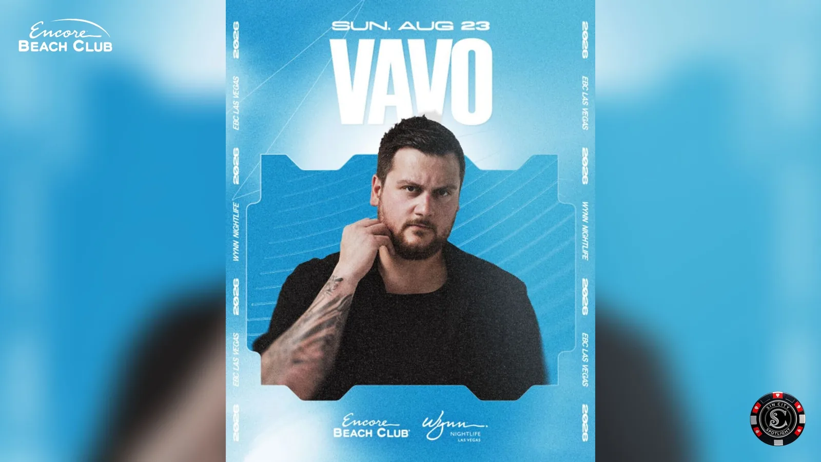VAVO at Encore Beach Club at Night