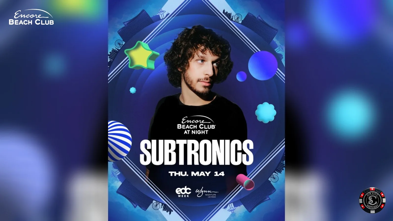 Subtronics Support by Dennett at Encore Beach Club at Night