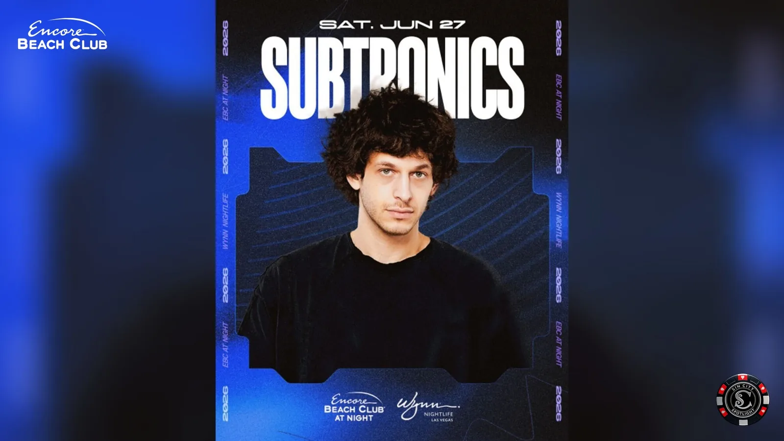 Subtronics at Encore Beach Club at Night