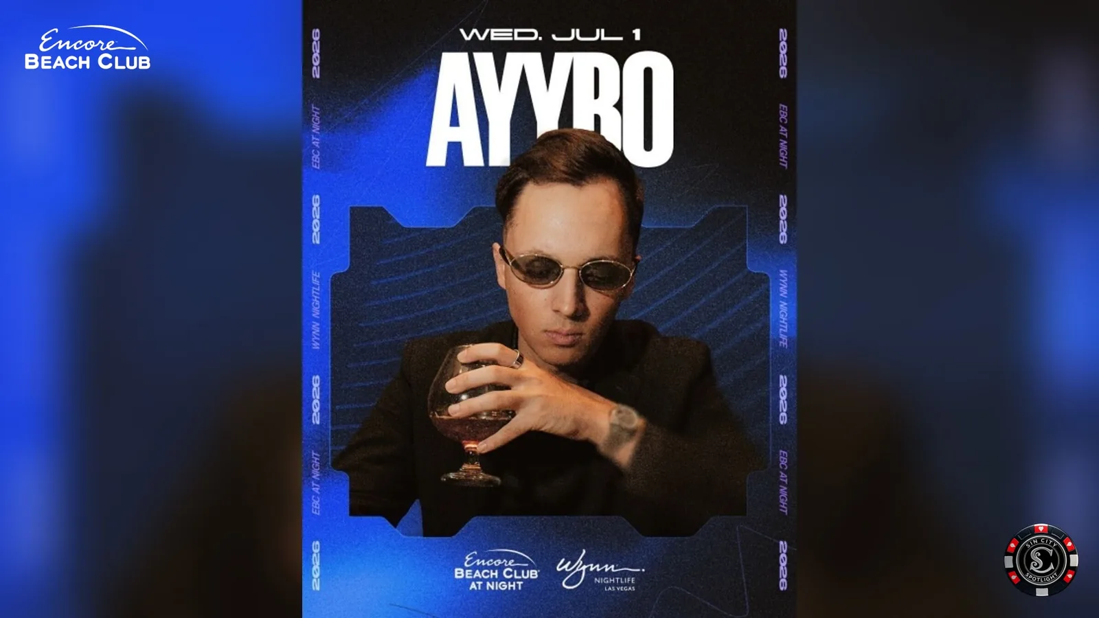 AYYBO at Encore Beach Club at Night