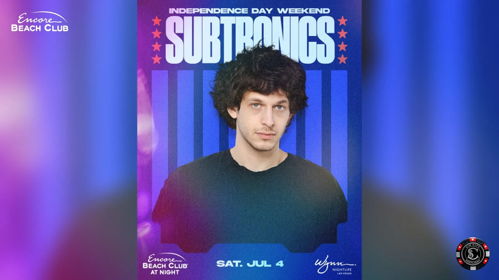 Subtronics at Encore Beach Club at Night