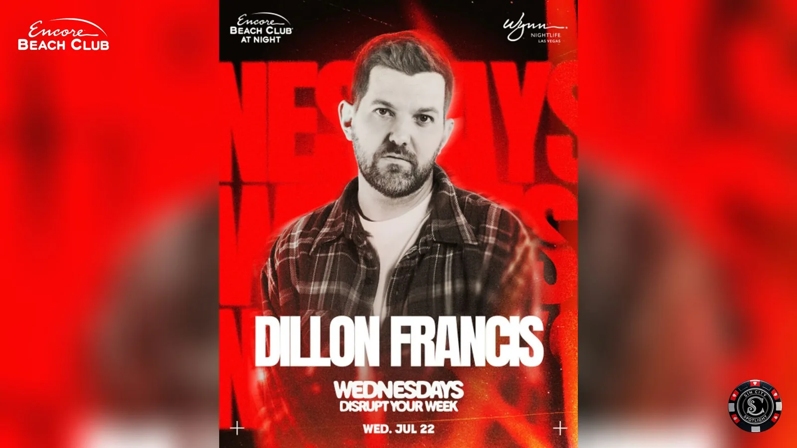 Dillon Francis at Encore Beach Club at Night