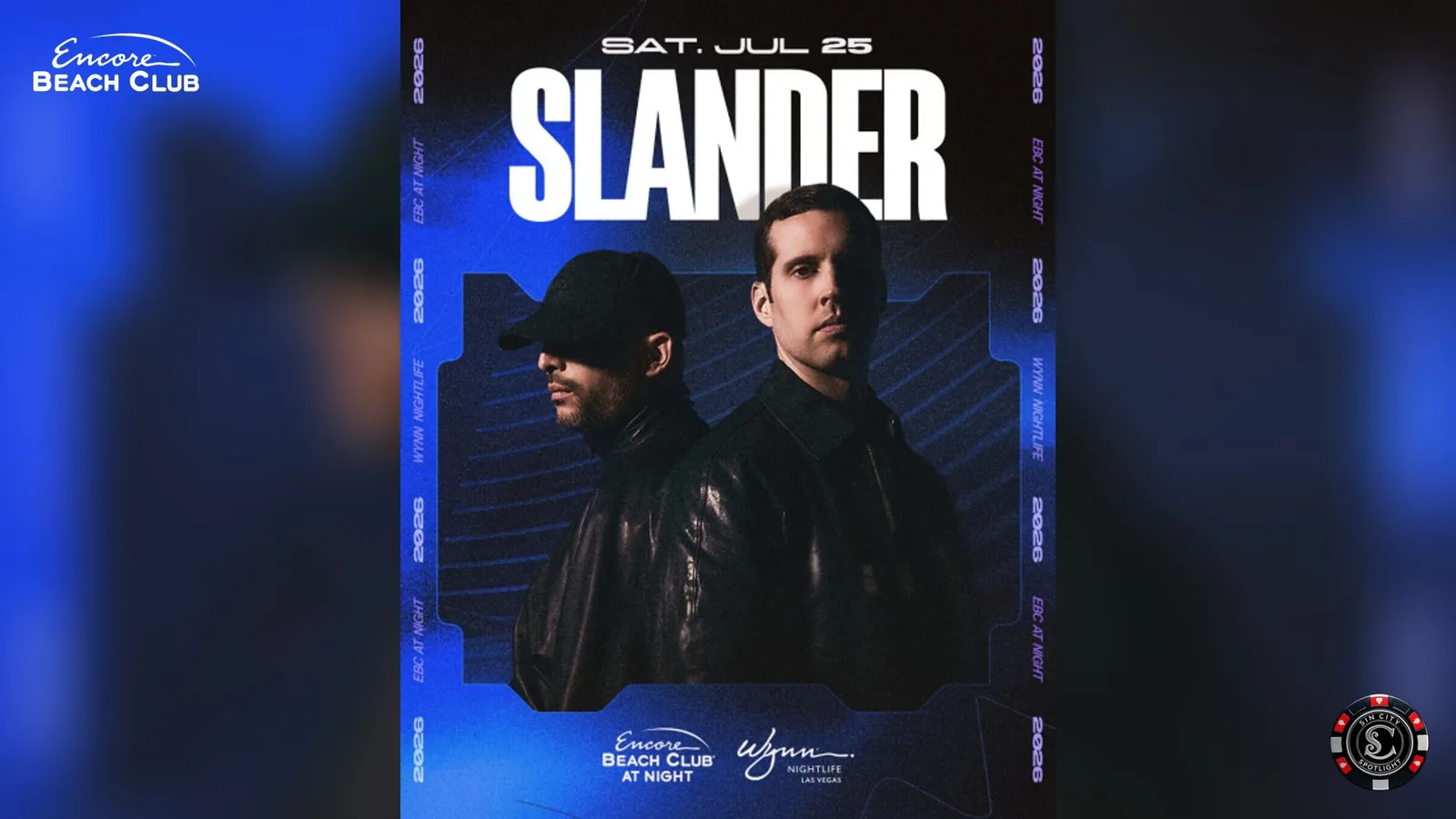 Slander at Encore Beach Club at Night