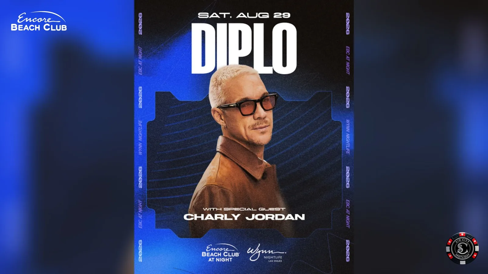 Diplo with Special Guest Charly Jordan at Encore Beach Club at Night