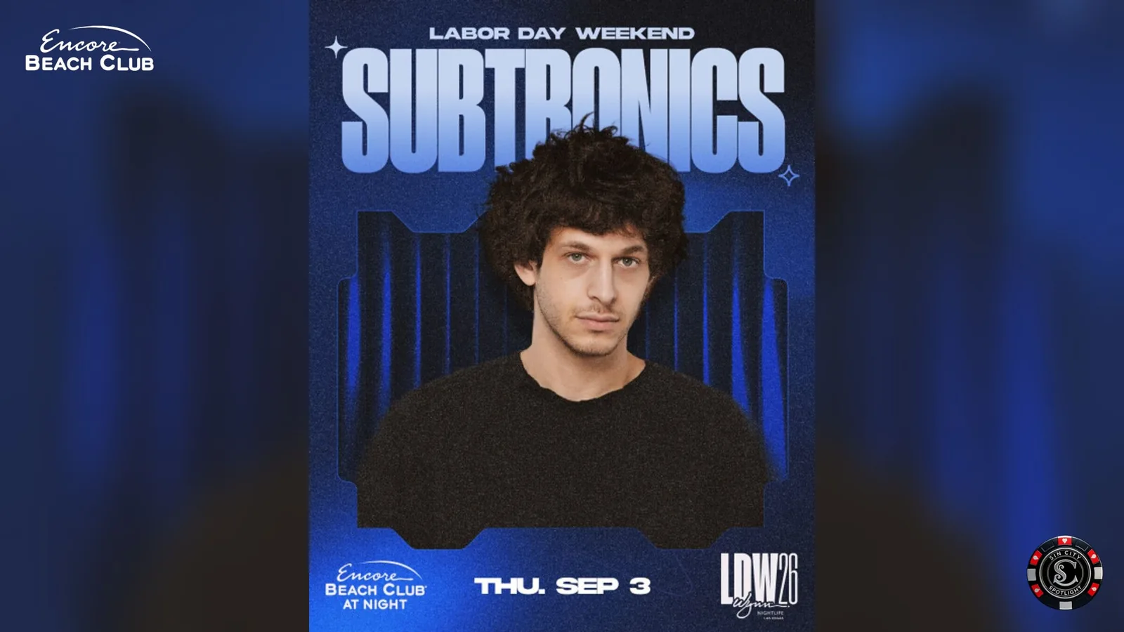 Subtronics at Encore Beach Club at Night