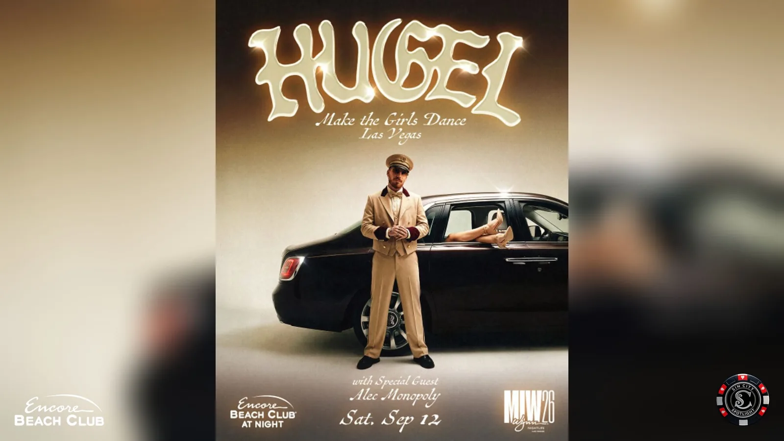 Hugel with Special Guest Alec Monopoly at Encore Beach Club at Night