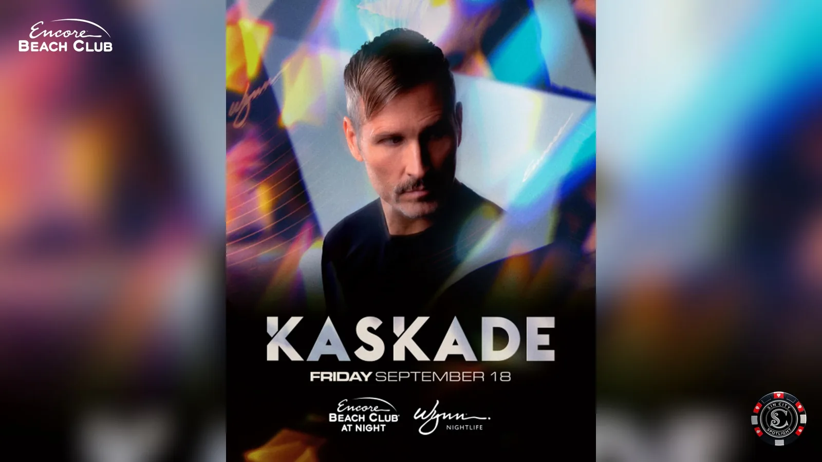 Kaskade at Encore Beach Club at Night