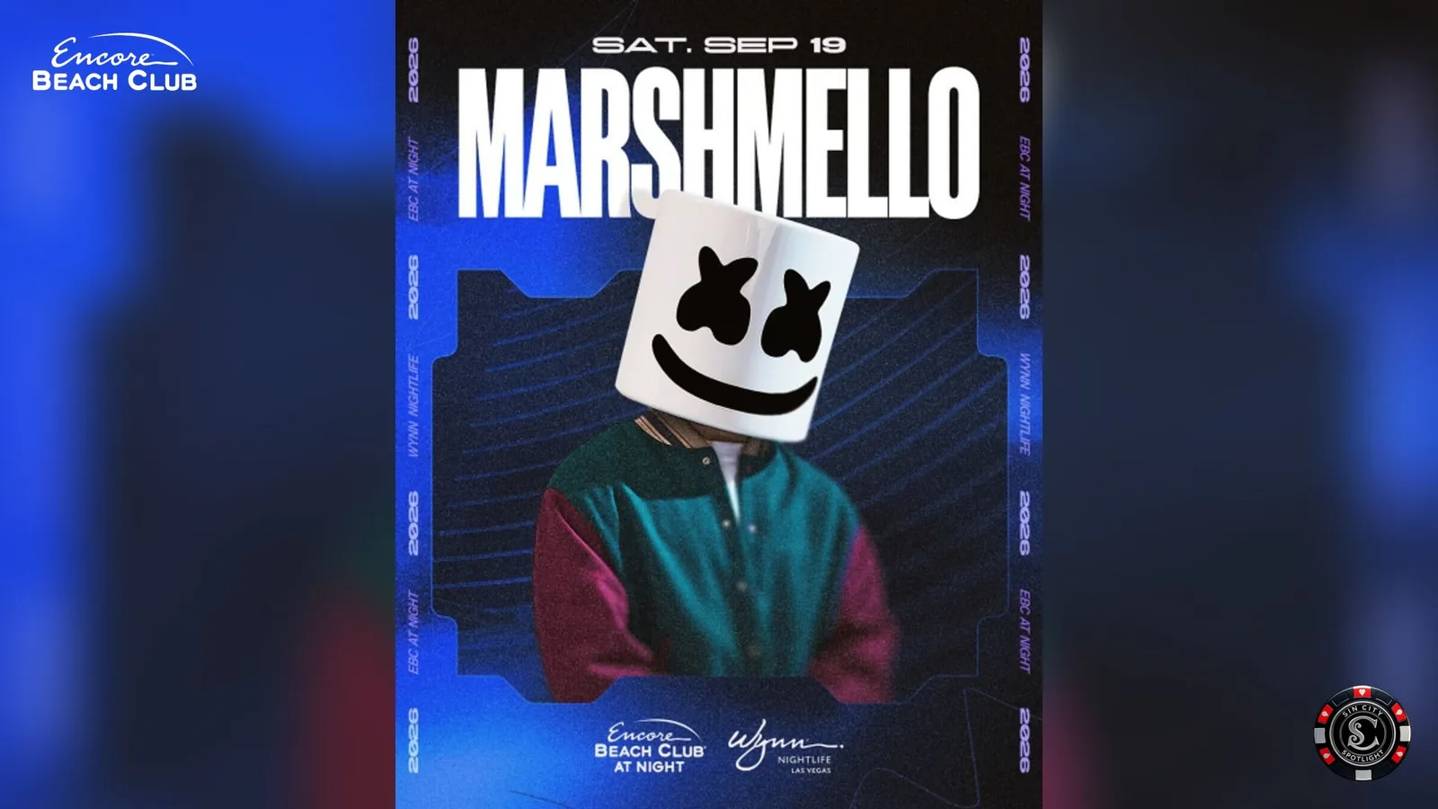 Marshmello at Encore Beach Club at Night
