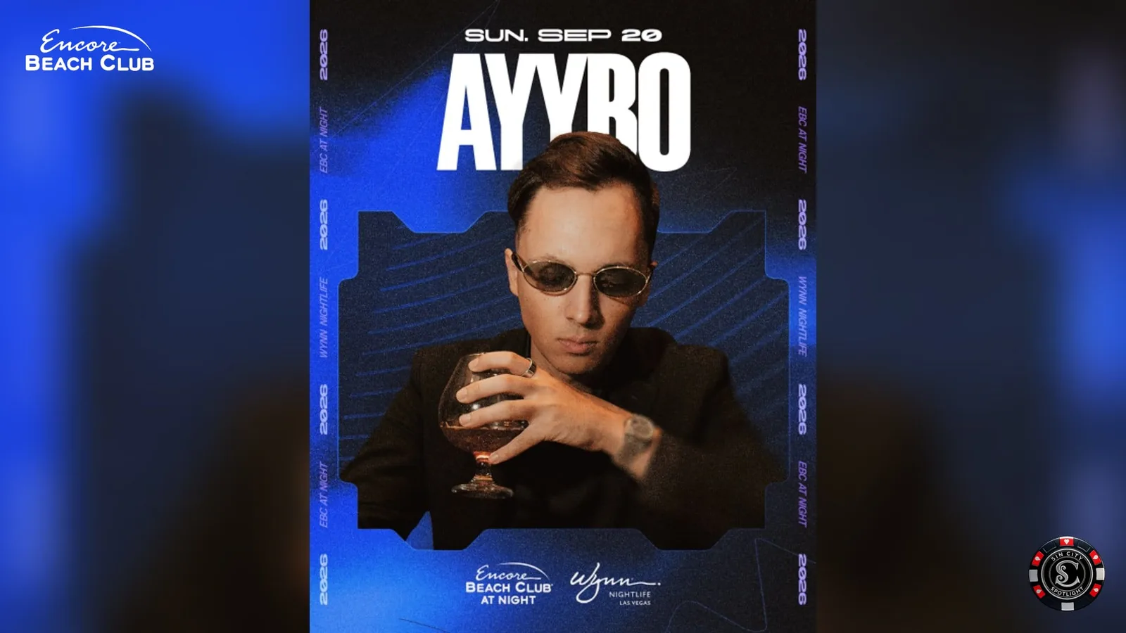 AYYBO at Encore Beach Club at Night