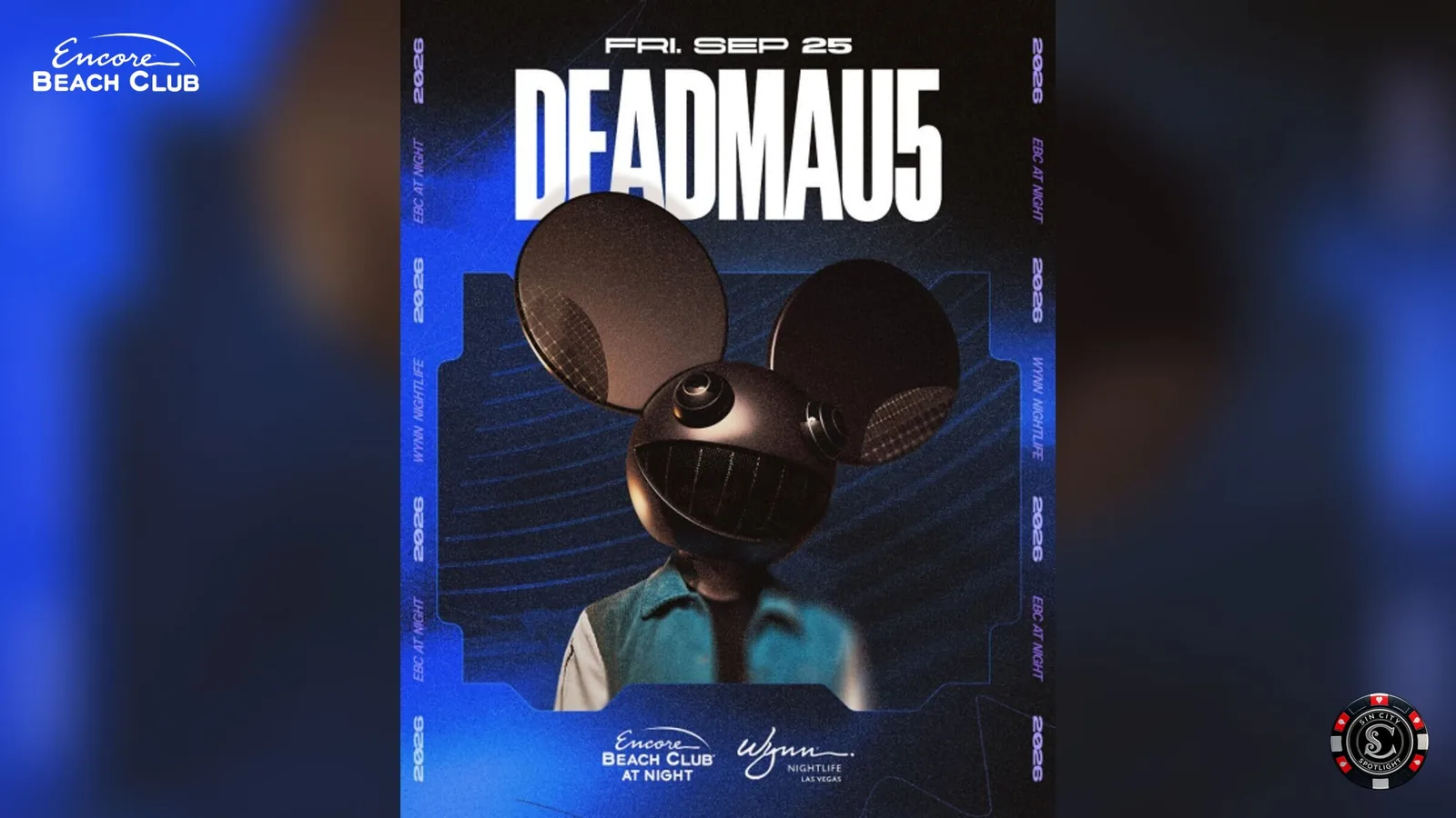 deadmau5 at Encore Beach Club at Night