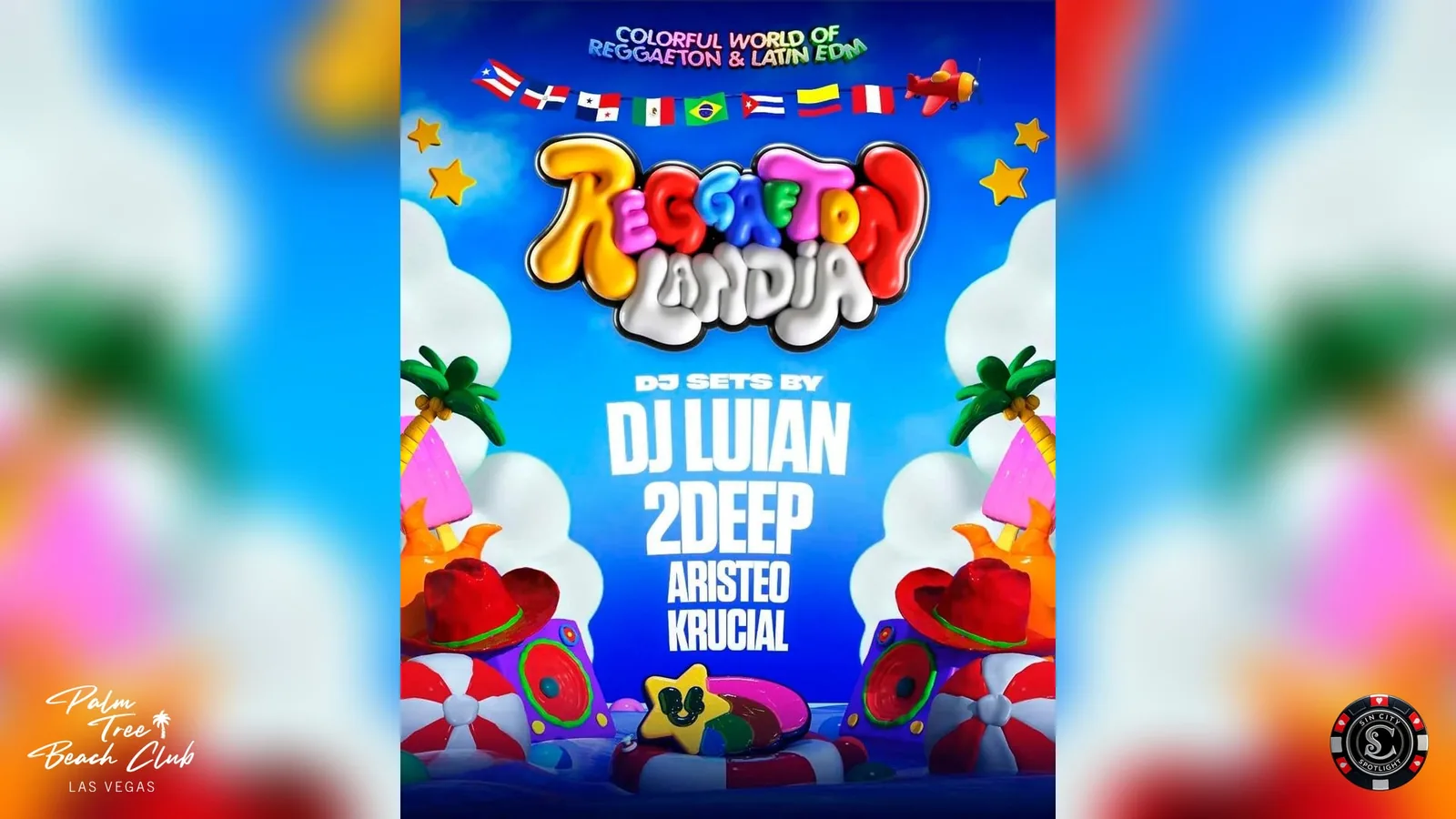 Reggaetonlandia w/ DJ Luian, 2Deep, Aristeo, Krucial at Palm Tree Beach Club