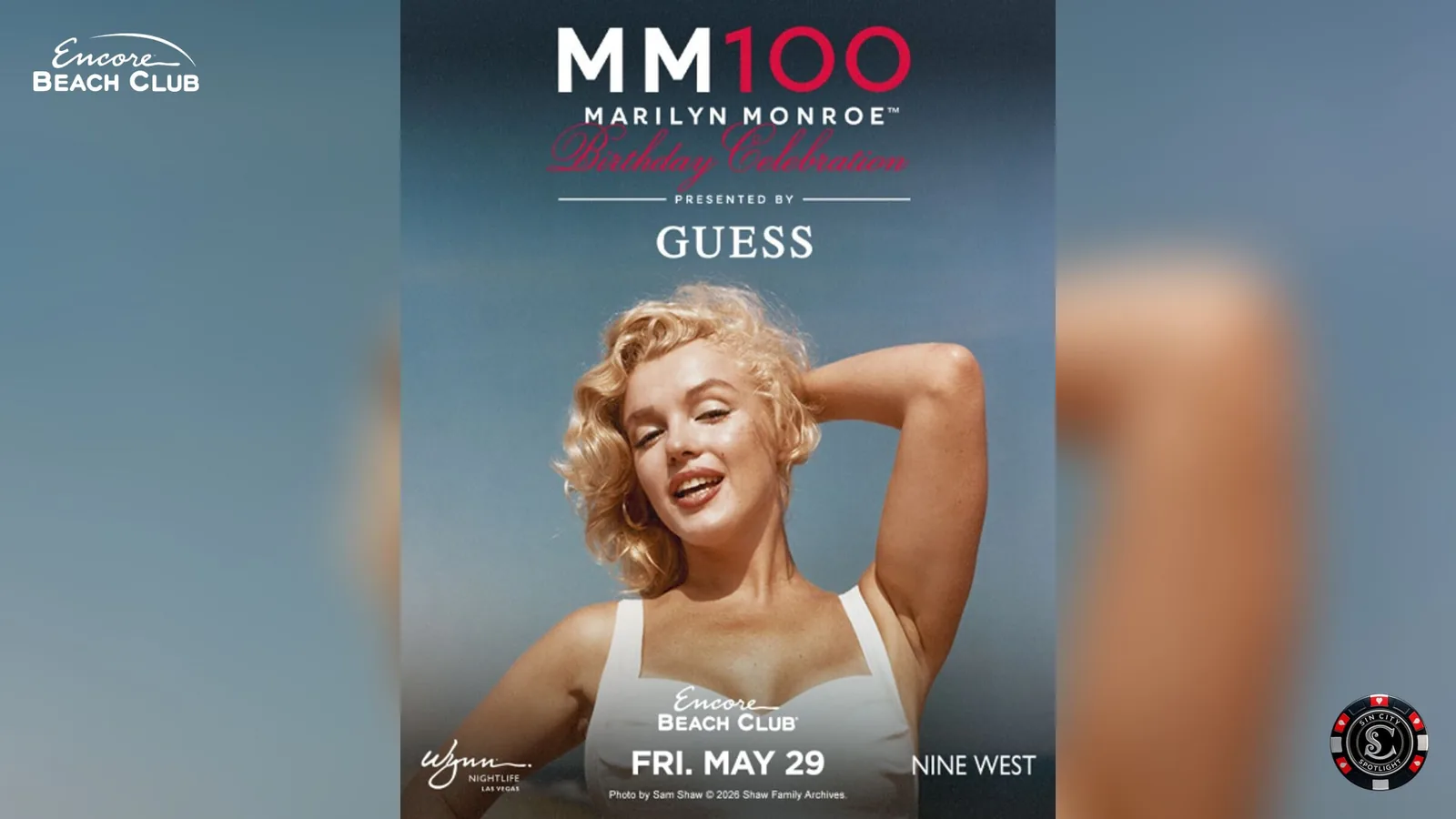 Marilyn Monroe Birthday Celebration Presented by Guess at Encore Beach Club